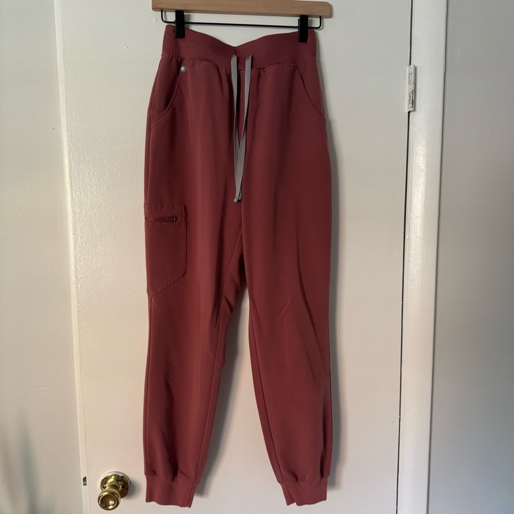 Figs Zamora High Waisted Mauve Small